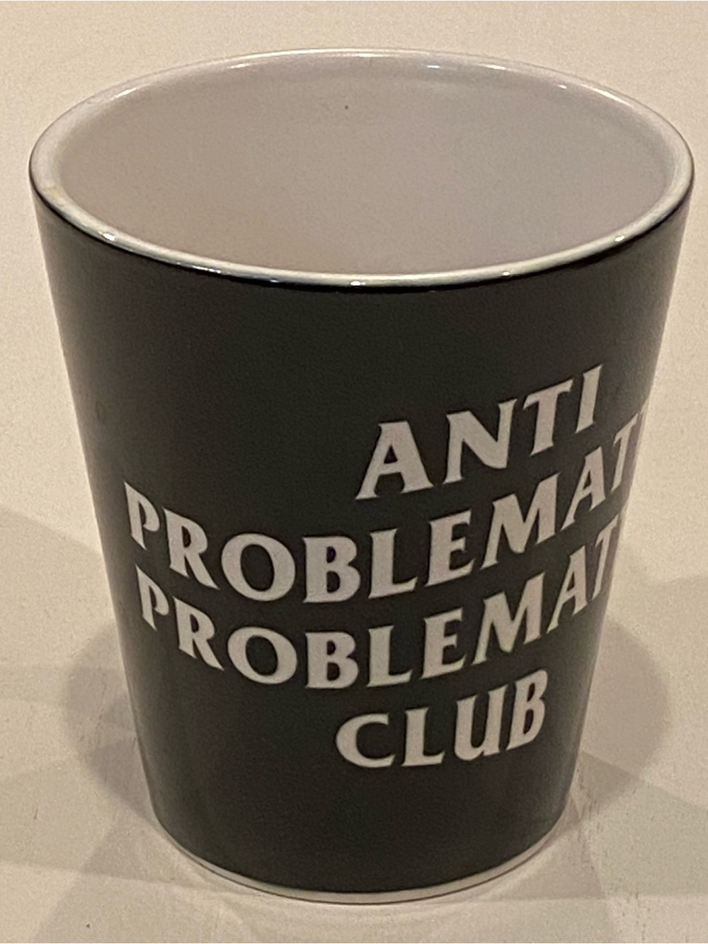 Black 'Problem Club' Ceramic Mug